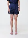 Mc2 Saint Barth Striped Cotton Shorts In Brown