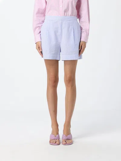Mc2 Saint Barth ショートパンツ レディース カラー ストライプ In Blue