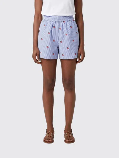 Mc2 Saint Barth Shorts Woman  In Blue