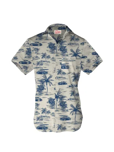 Mc2 Saint Barth Short-sleeve Button-up Shirt In Multi