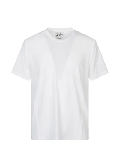 Mc2 Saint Barth Short-sleeve T-shirt In White