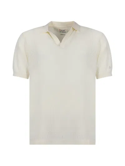 Mc2 Saint Barth Short-sleeved Polo Shirt In Neutral
