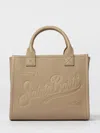 Mc2 Saint Barth Textured Shoulder Bag Detachable Strap In Pink