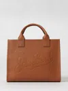 Mc2 Saint Barth Mini Vanity Embossed Top Handle Tote Bag In Brown