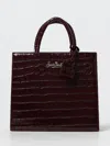 Mc2 Saint Barth Bag Shop Bah Mini Crocodile Effect In Burgundy