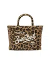 Mc2 Saint Barth Borsa Vanity Mini Animalier Marrone In Multi