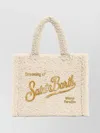 Mc2 Saint Barth Cozy Teddy Texture Tote With Top Handles In Neutral
