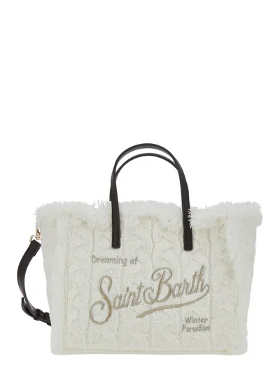 Mc2 Saint Barth Shoulder Bag In White