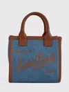 Mc2 Saint Barth Shoulder Bag Woman Color Denim In Blue