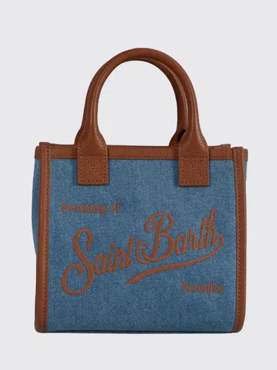 Mc2 Saint Barth Shoulder Bag Woman Color Denim In Blue