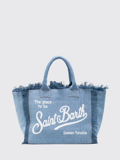 Mc2 Saint Barth Shoulder Bag Woman Color Denim In Blue