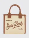Mc2 Saint Barth Ivory Vanity Bag Mini Handbag With Shoulder Strap In Neutral