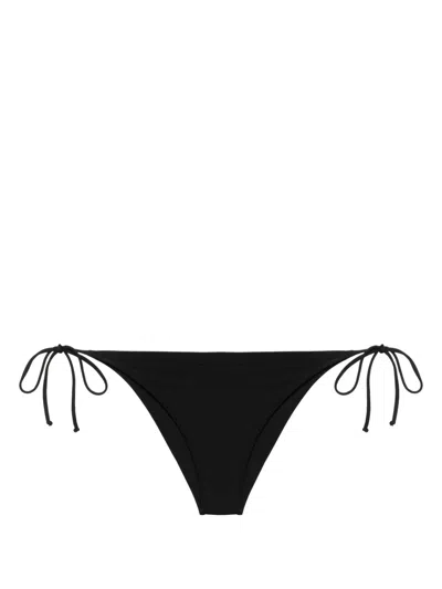 Mc2 Saint Barth Side-tie Bikini Bottoms In Black