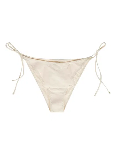 Mc2 Saint Barth Side-tie Bikini Briefs In Neutral