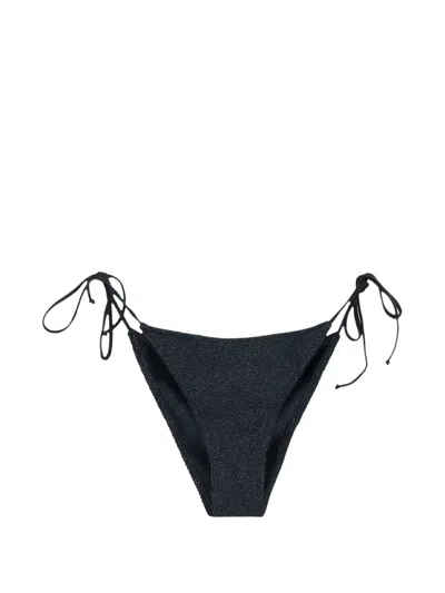 Mc2 Saint Barth Side-tie Bikini Bottoms In Blue