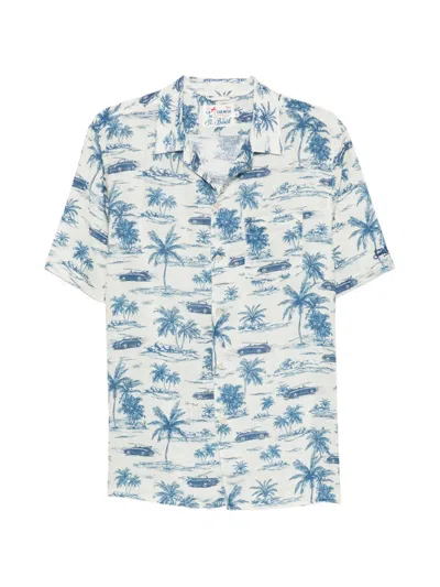 Mc2 Saint Barth Sifnos Graphic-print Short-sleeve Shirt In Animal Print