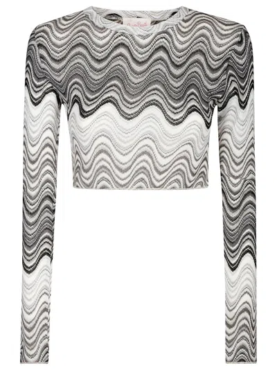 Mc2 Saint Barth Siviglia Wave-pattern Top In Multi