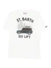 Mc2 Saint Barth Ski Lift T-shirt In White