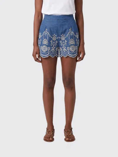 Mc2 Saint Barth Shorts  Woman Color Gnawed Blue
