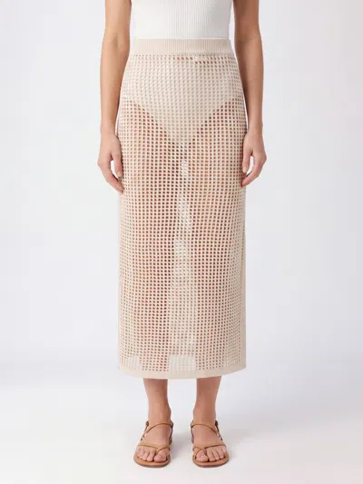 Mc2 Saint Barth Skirt Woman In Neutral
