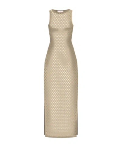 Mc2 Saint Barth Sleeveless Dress In Metallic