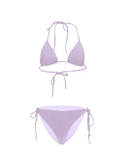 Mc2 Saint Barth Kids' Slip Bikini In Purple