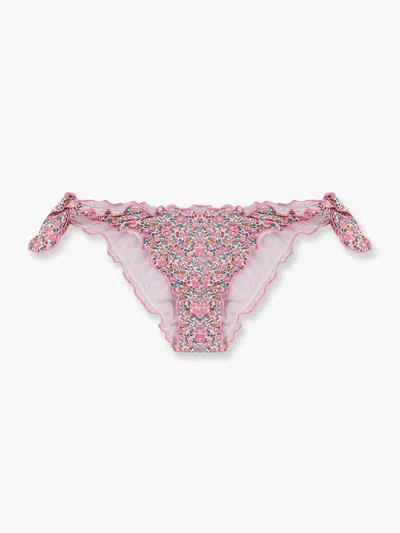 Mc2 Saint Barth Slip Bikini Sagittarius Con Stampa Betsy Ann 21 In Pink