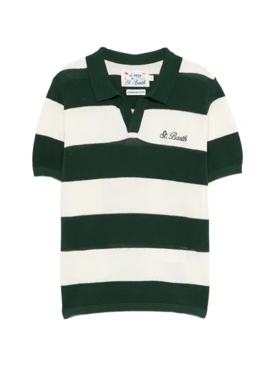 Mc2 Saint Barth Kids' Sloan Jr Stripes T-shirt In Multi