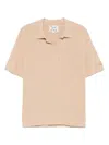 Mc2 Saint Barth Textured Knit Polo In Subtle Beige In Beige
