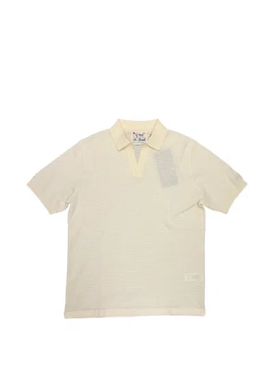 Mc2 Saint Barth Sloan Waffle-knit T-shirt In Neutral