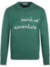 Mc2 Saint Barth "non Sarà Un`avventura" Sweater In Green