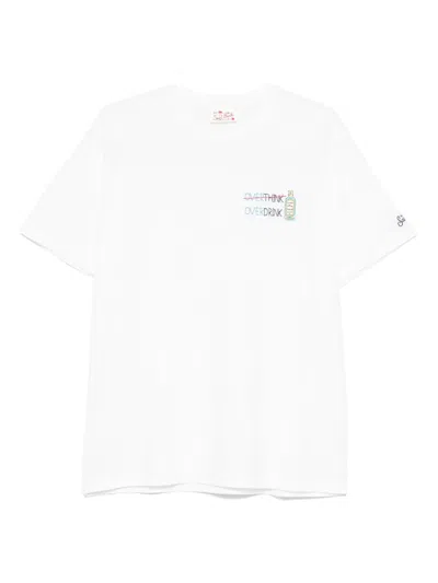 Mc2 Saint Barth Slogan-embroidered T-shirt