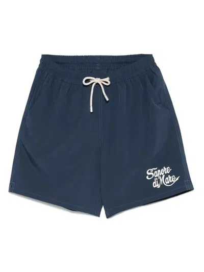 Mc2 Saint Barth Slogan-print Swim Shorts