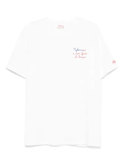Mc2 Saint Barth Slogan-print T-shirt In White