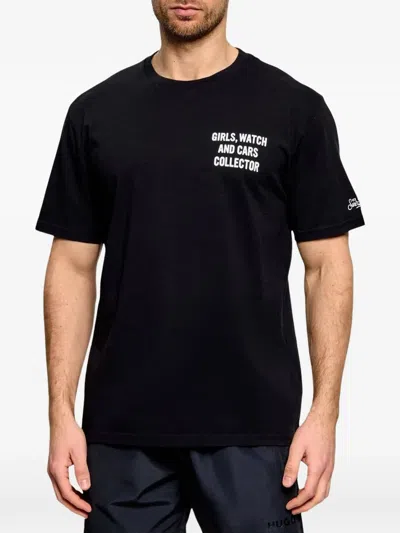 Mc2 Saint Barth Slogan-print T-shirt In Black