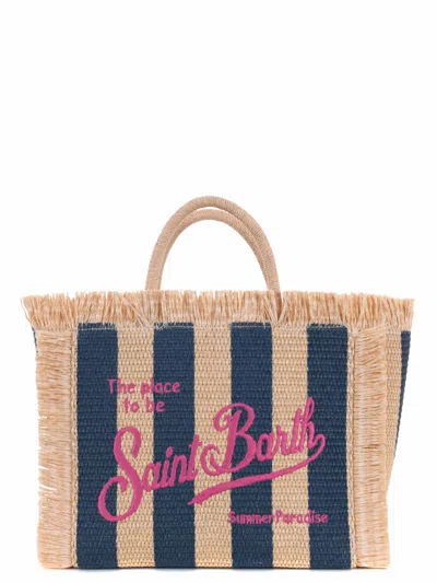 Mc2 Saint Barth Small  Shopping Bag In Burgundy