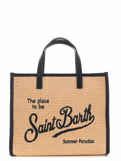 Mc2 Saint Barth Small  Shopping Bag In Burgundy