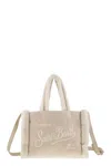 MC2 SAINT BARTH MC2 SAINT BARTH SMALL SOFT FAUX SHEEPSKIN BAG WITH SAINT BARTH LOGO AND SHOULDER STRAP