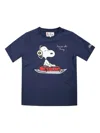 Mc2 Saint Barth Snoopy Dj Short-sleeved T-shirt In Blue