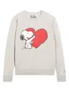 Mc2 Saint Barth Snoopy Drawing Sweater In Neutral