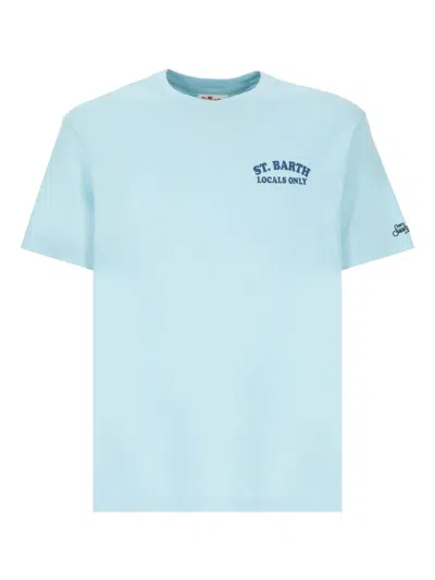 Mc2 Saint Barth Snoopy Graphic-print Cotton T-shirt In Blue