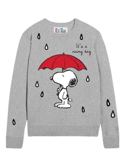 Mc2 Saint Barth Snoopy-motif Sweater In Gray