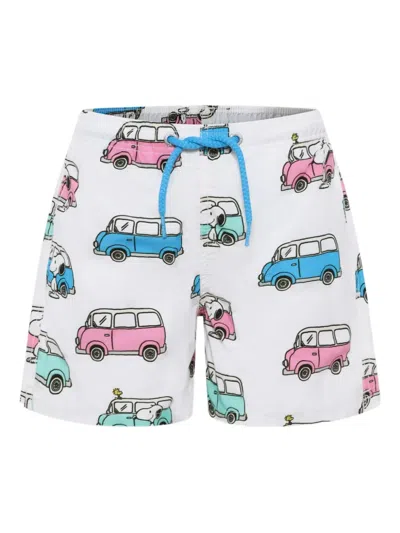 Mc2 Saint Barth Kids' Snoopy-print Swim Shorts