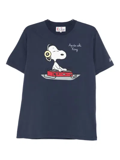 Mc2 Saint Barth Snoopy-print T-shirt In Blue