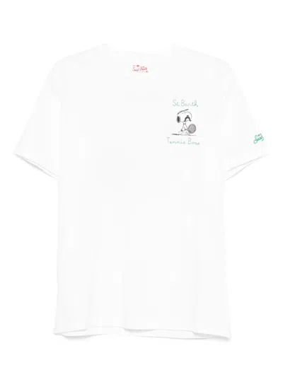 Mc2 Saint Barth Snoopy-print T-shirt In White