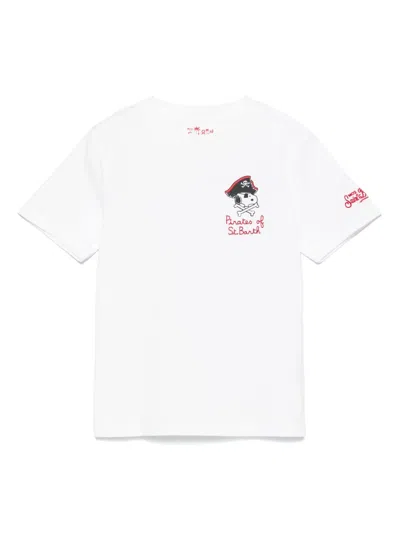 Mc2 Saint Barth Kids' Snoopy Sb Hook T-shirt In White