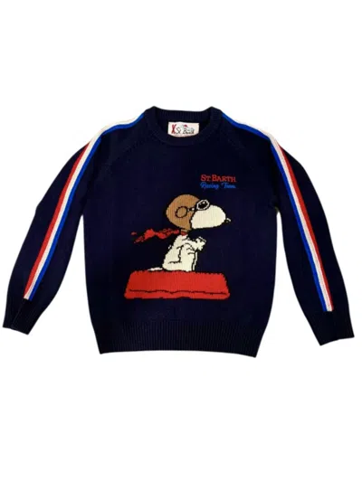 Mc2 Saint Barth Snoopy Sweater For Kids In Multi