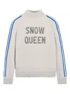 Mc2 Saint Barth Snow Queen Stripe-embellished Knitwear In Gray