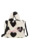 Mc2 Saint Barth Soft Fur Mini Vanity Bag In White