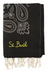 Mc2 Saint Barth Soft Jacquard Fouta With Print